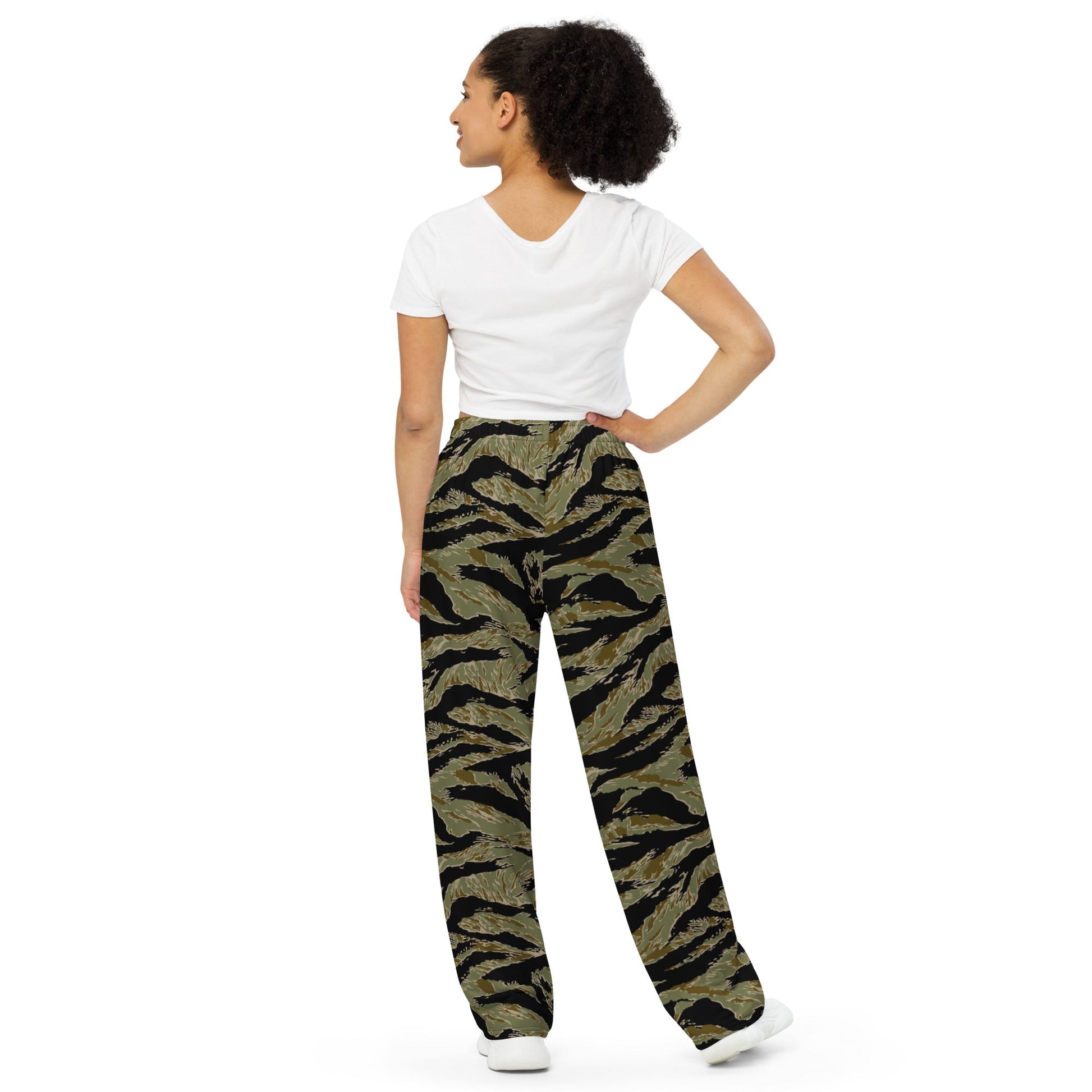 American Tiger Stripe Special Forces Advisor Sparse CAMO unisex wide-leg pants - Wide-leg Pants