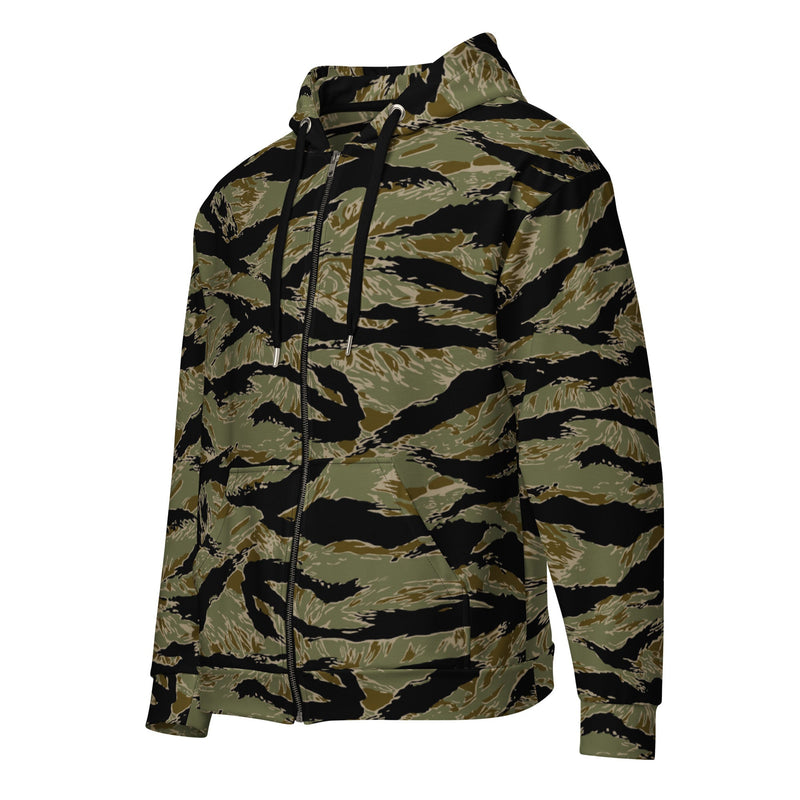 Tiger Stripe Special Forces Advisor Sparse CAMO Unisex Zip Hoodie