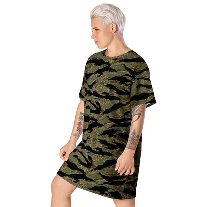 American Tiger Stripe Special Forces Advisor Sparse CAMO Womens T-Shirt Dress