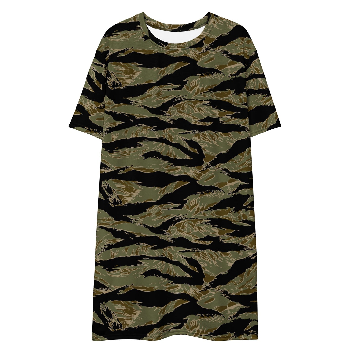 American Tiger Stripe Special Forces Advisor Sparse CAMO Womens T-Shirt Dress