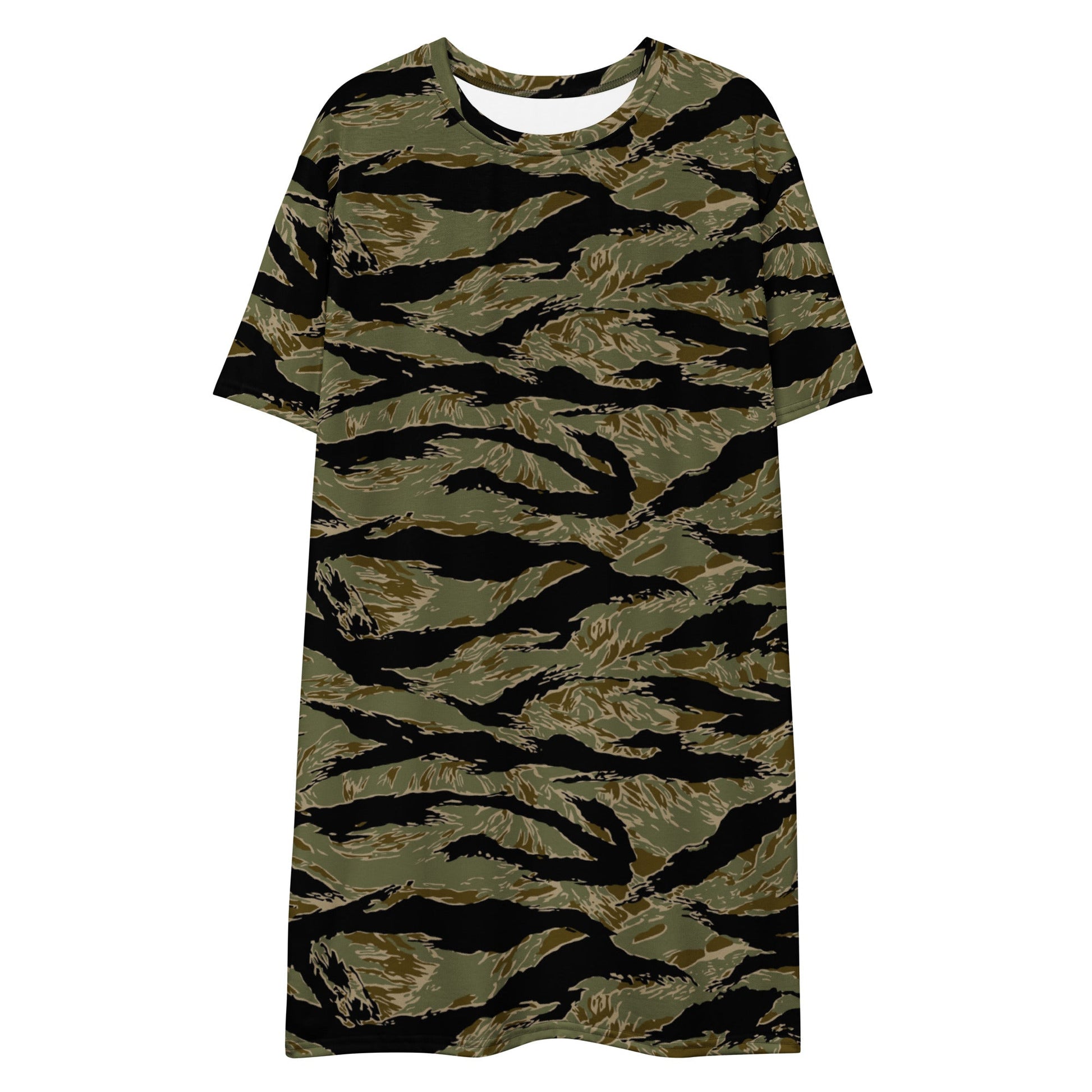 American Tiger Stripe Special Forces Advisor Sparse CAMO Womens T-Shirt Dress
