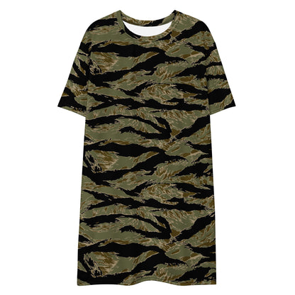 American Tiger Stripe Special Forces Advisor Sparse CAMO Womens T-Shirt Dress