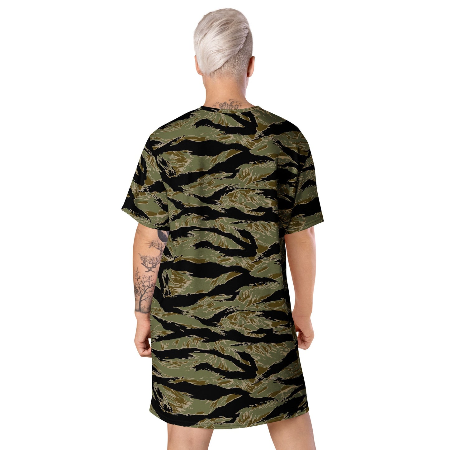 American Tiger Stripe Special Forces Advisor Sparse CAMO Womens T-Shirt Dress