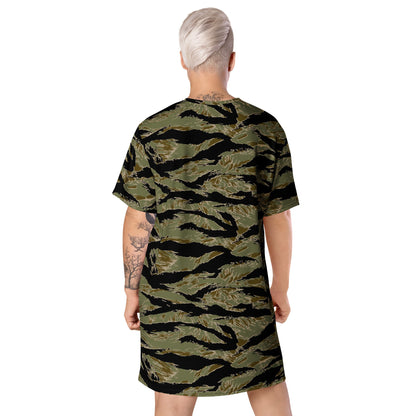 American Tiger Stripe Special Forces Advisor Sparse CAMO Womens T-Shirt Dress