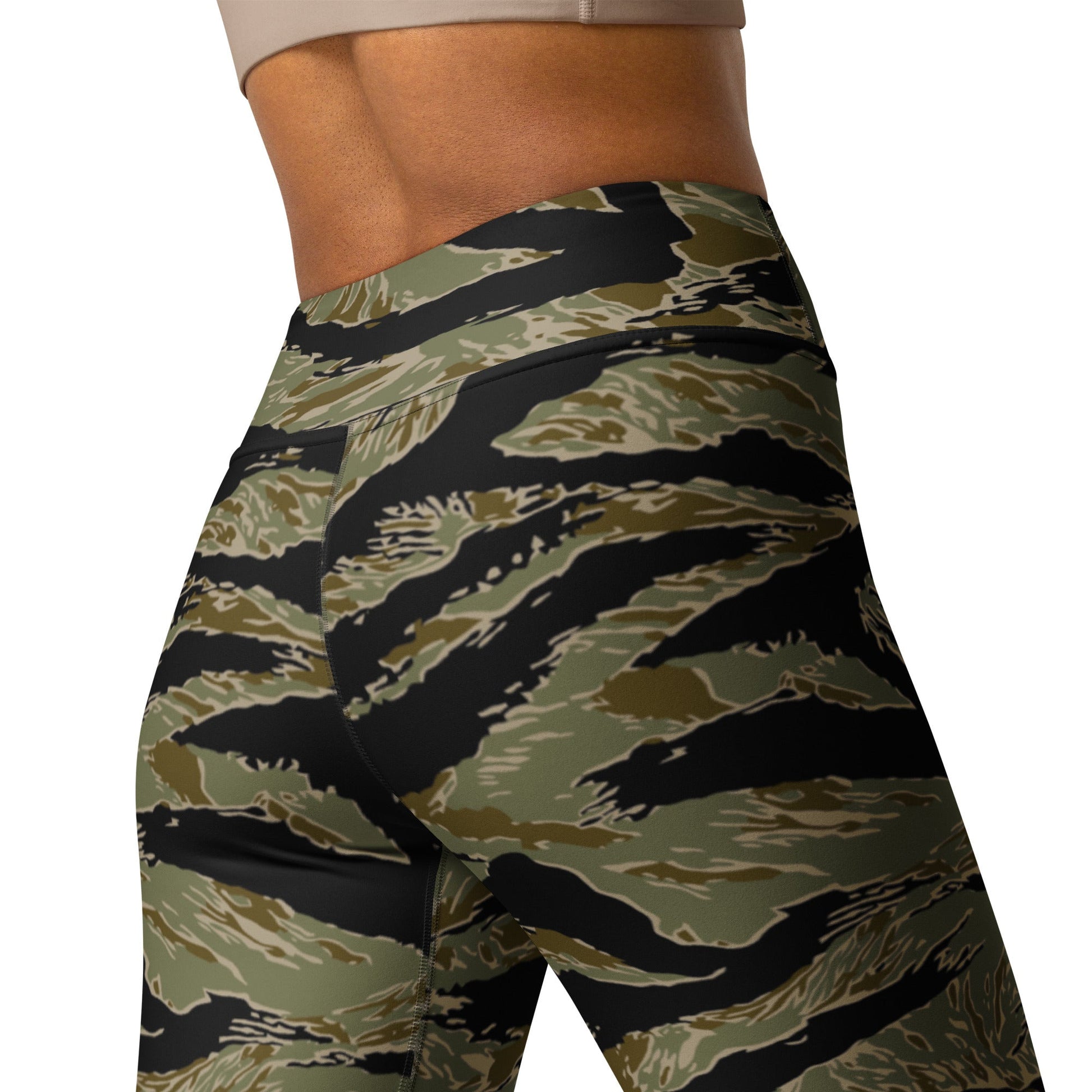 American Tiger Stripe Special Forces Advisor Sparse CAMO Yoga Leggings - Womens
