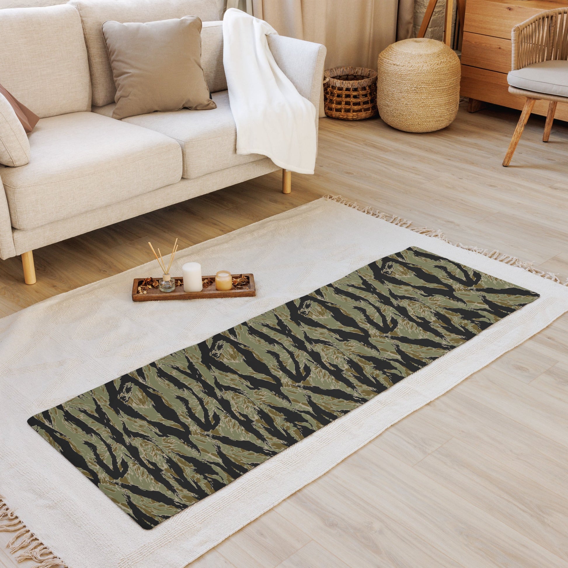 American Tiger Stripe Special Forces Advisor Sparse CAMO Yoga Mat