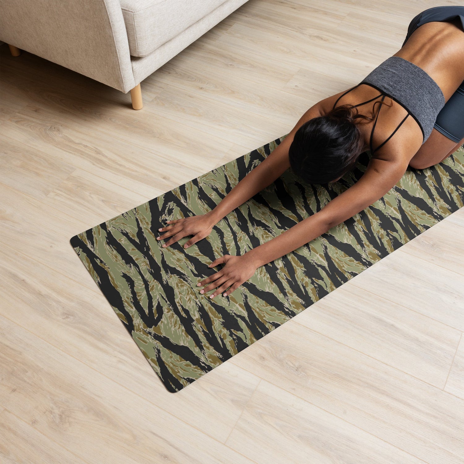 American Tiger Stripe Special Forces Advisor Sparse CAMO Yoga Mat