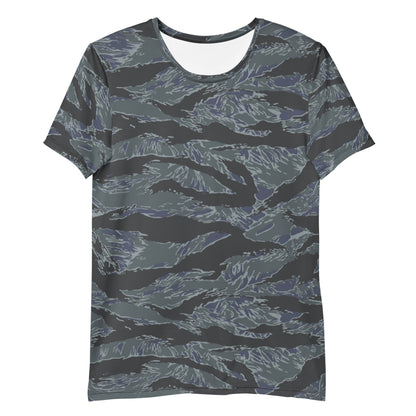 American Tiger Stripe Urban Ghost CAMO Mens athletic t-shirt - Athletic T-Shirts