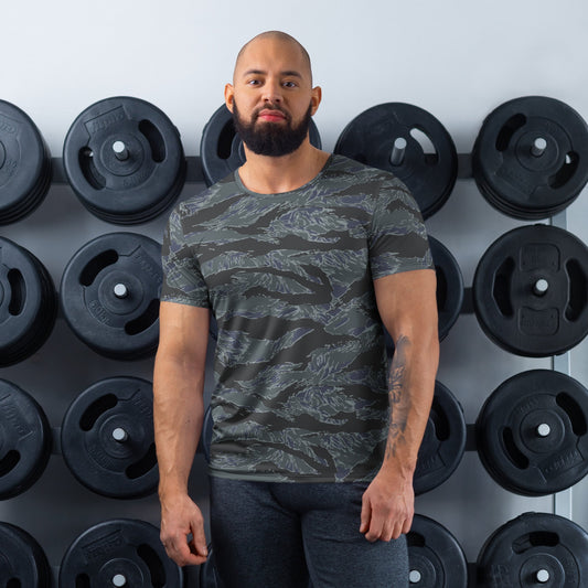 American Tiger Stripe Urban Ghost CAMO Mens athletic t-shirt - XS - Athletic T-Shirts