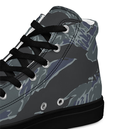American Tiger Stripe Urban Ghost CAMO Mens high top canvas shoes - High Top Canvas Shoes