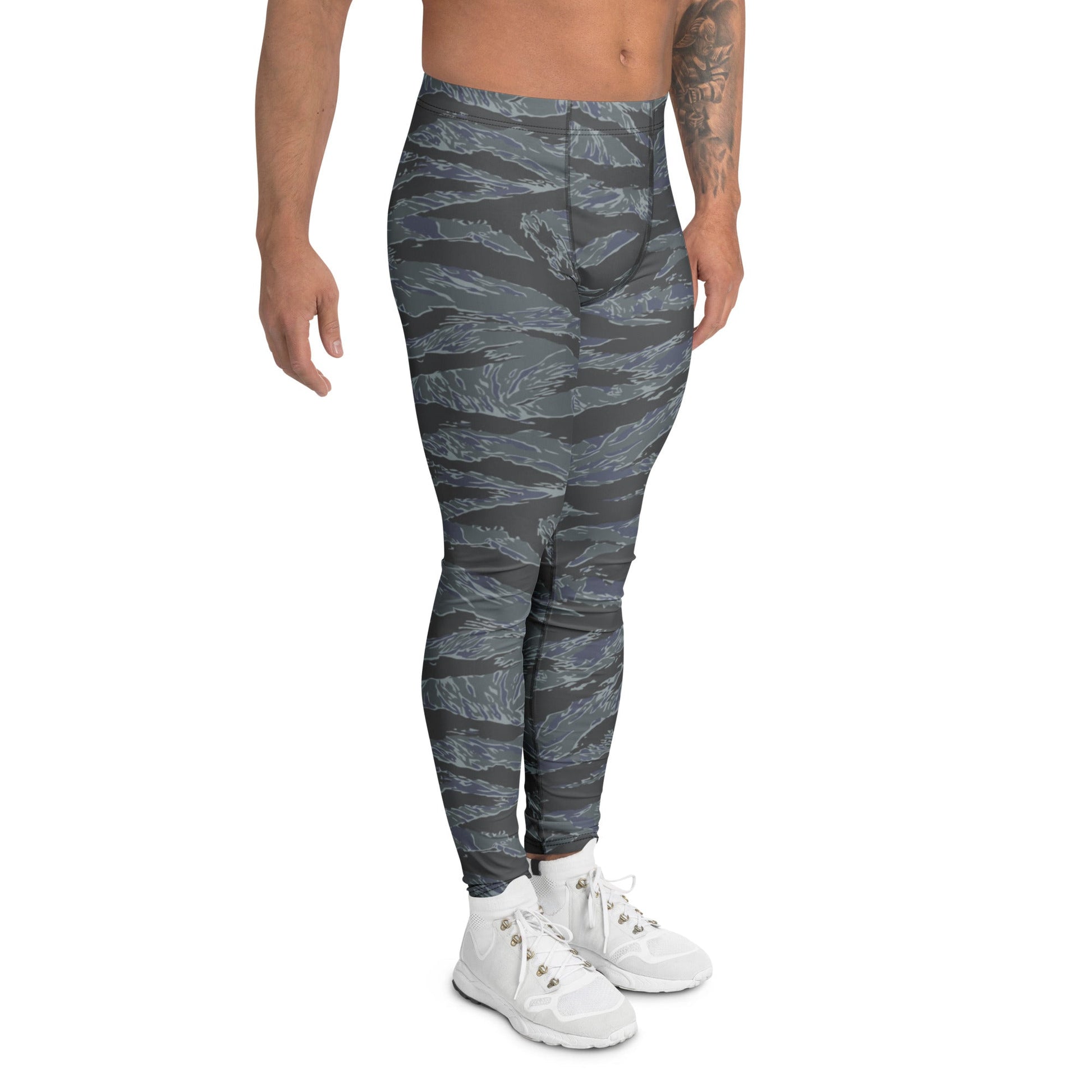 American Tiger Stripe Urban Ghost CAMO Mens Leggings