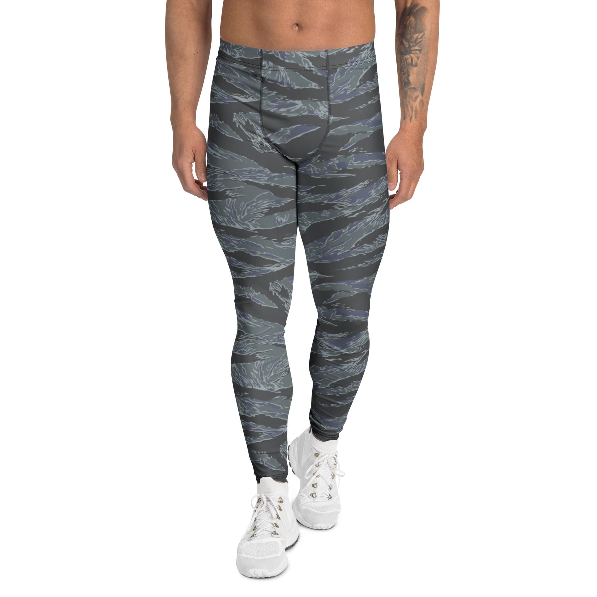 American Tiger Stripe Urban Ghost CAMO Mens Leggings - XS