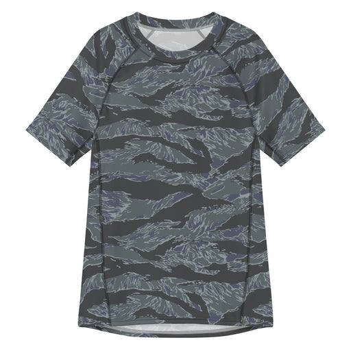 Tiger Stripe Urban Ghost CAMO Mens Short-Sleeve Rash Guard - 2XS - SS