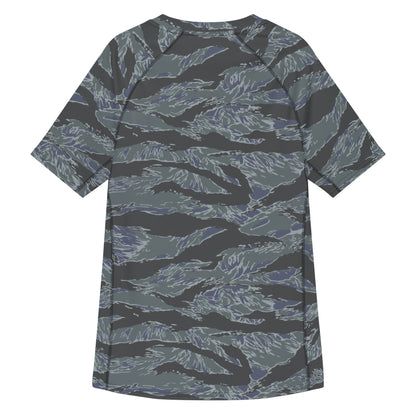 American Tiger Stripe Urban Ghost CAMO Mens Short-Sleeve Rash Guard - Short-sleeve Guards
