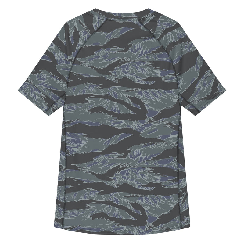 Tiger Stripe Urban Ghost CAMO Mens Short-Sleeve Rash Guard - SS