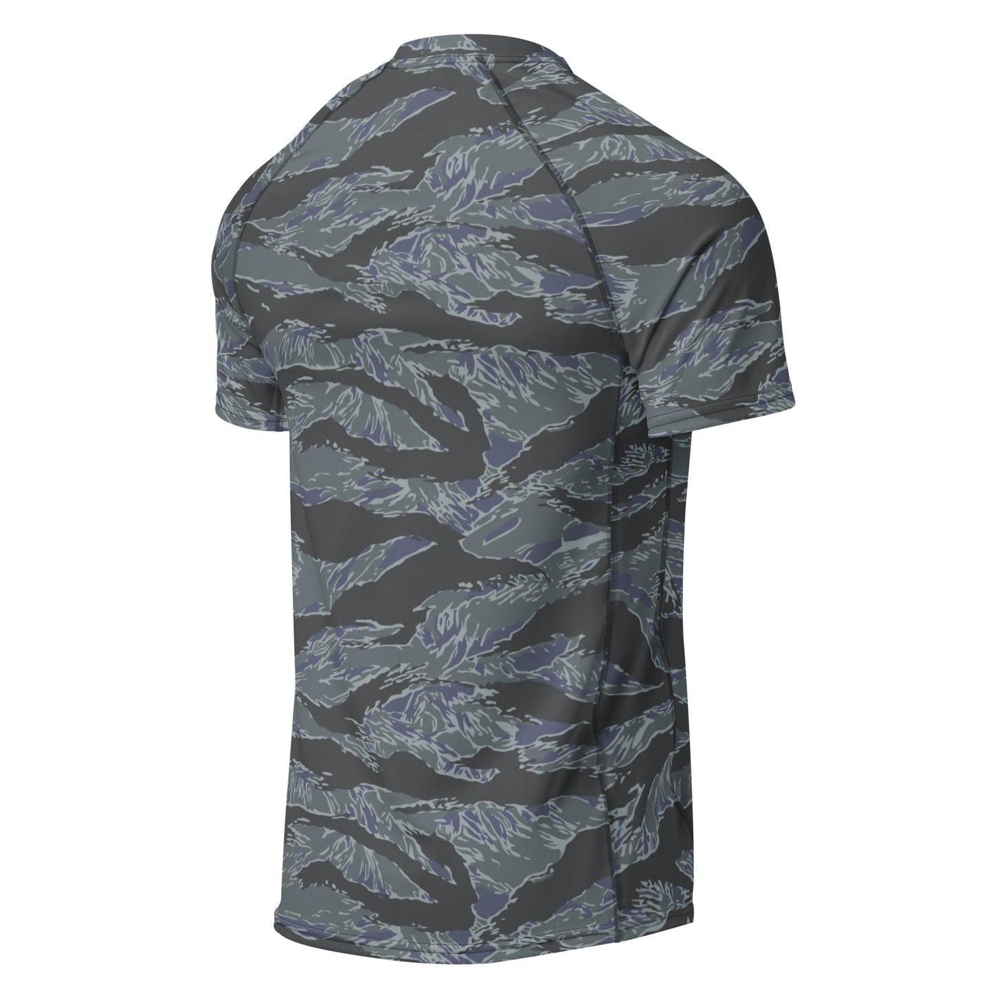 American Tiger Stripe Urban Ghost CAMO Mens Short-Sleeve Rash Guard - Short-sleeve Guards