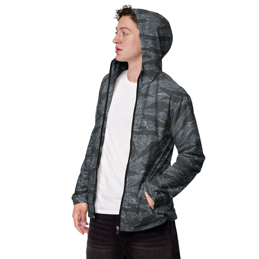 American Tiger Stripe Urban Ghost CAMO Mens windbreaker - XS - Windbreakers