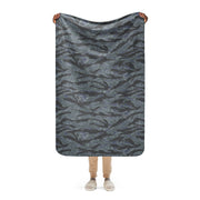 Tiger Stripe Urban Ghost CAMO Sherpa Blanket - 37″×57″