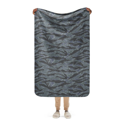 American Tiger Stripe Urban Ghost CAMO Sherpa blanket - 37″×57″ - Blankets