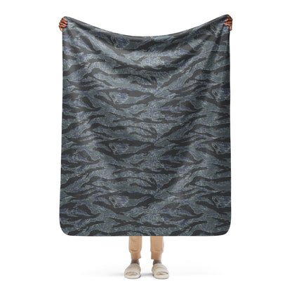 American Tiger Stripe Urban Ghost CAMO Sherpa blanket - 50″×60″ - Blankets