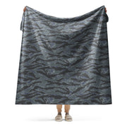 Tiger Stripe Urban Ghost CAMO Sherpa Blanket - 60″×80″