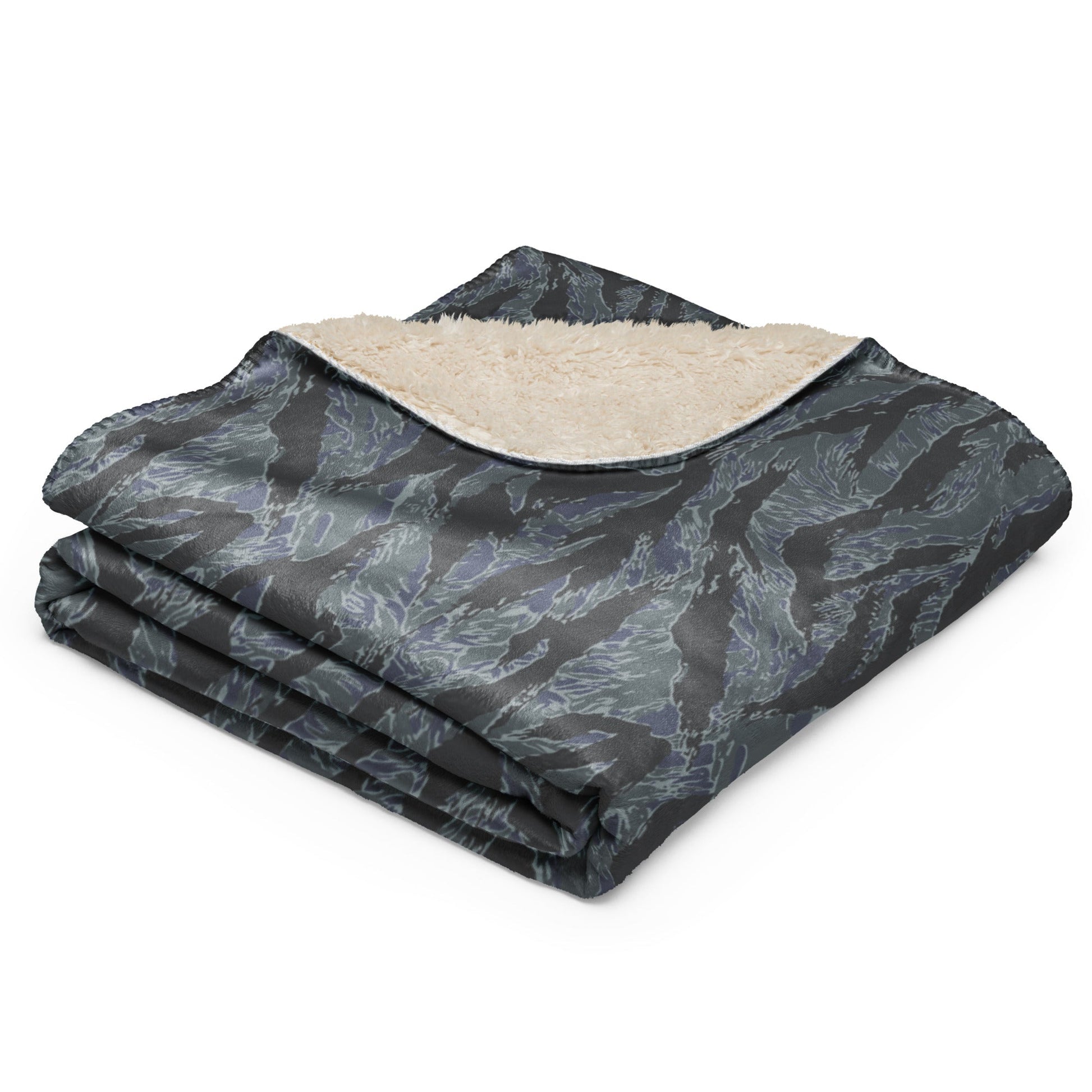 American Tiger Stripe Urban Ghost CAMO Sherpa blanket - Blankets