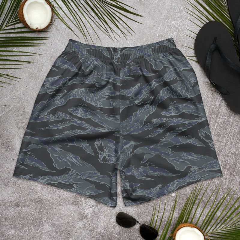 Tiger Stripe Urban Ghost CAMO Unisex Athletic Long Shorts