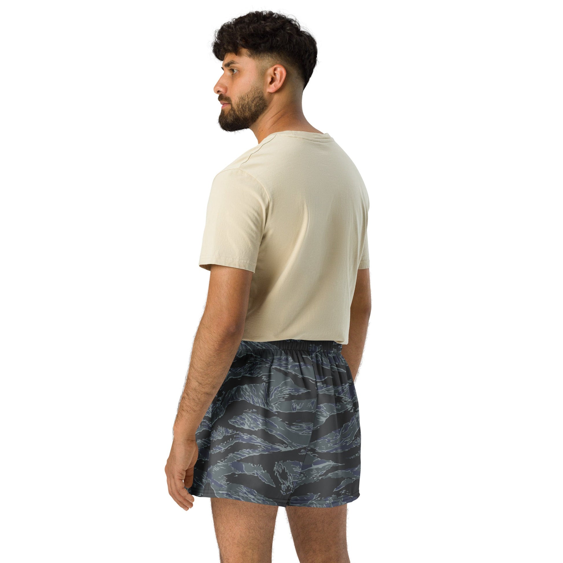 American Tiger Stripe Urban Ghost CAMO Unisex Athletic Shorts