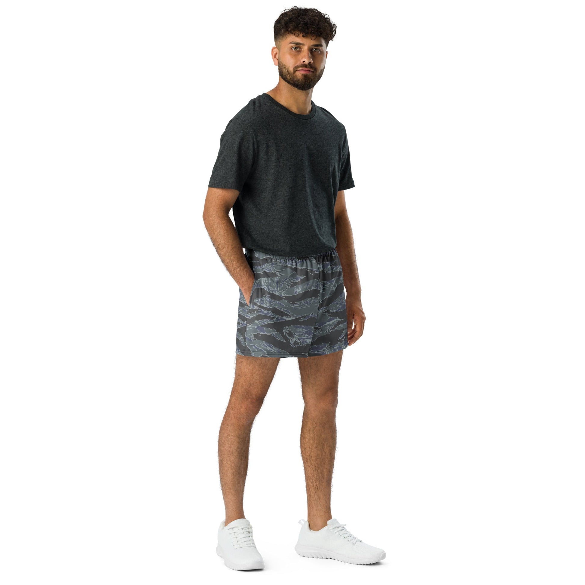 American Tiger Stripe Urban Ghost CAMO Unisex Athletic Shorts