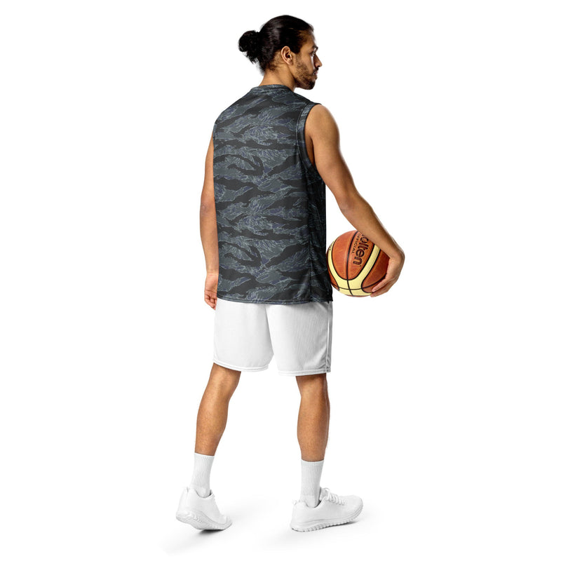 Tiger Stripe Urban Ghost CAMO Unisex Basketball Jersey