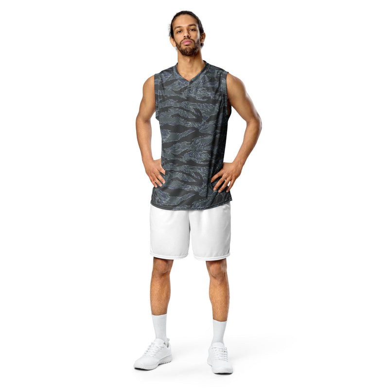 Tiger Stripe Urban Ghost CAMO Unisex Basketball Jersey