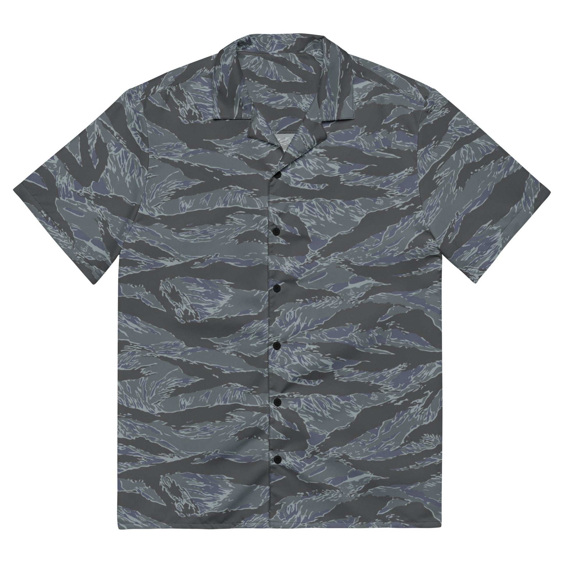 American Tiger Stripe Urban Ghost CAMO Unisex button shirt - 2XS - Button Shirts