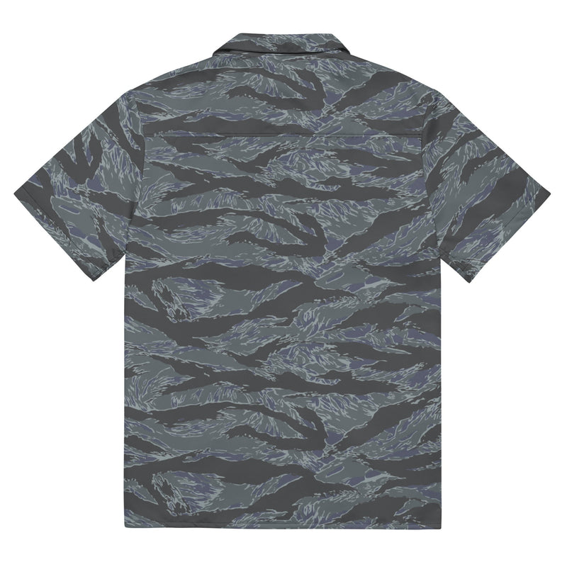 Tiger Stripe Urban Ghost CAMO Unisex Short-Sleeve Button Shirt - Button-Up