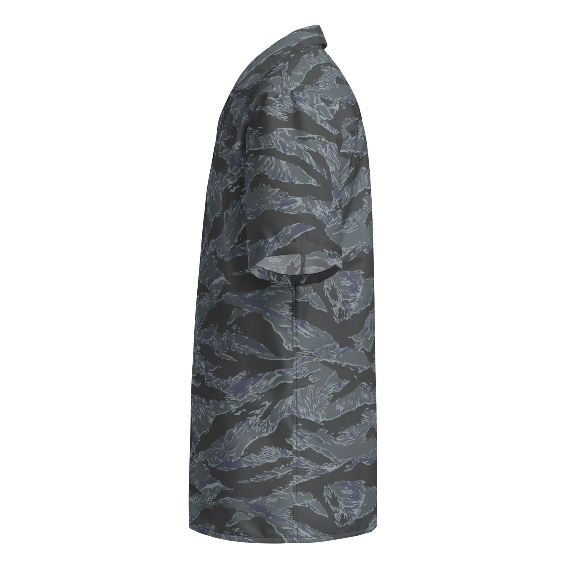 American Tiger Stripe Urban Ghost CAMO Unisex button shirt - Button Shirts