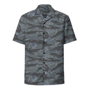 Tiger Stripe Urban Ghost CAMO Unisex Short-Sleeve Button Shirt - Button-Up