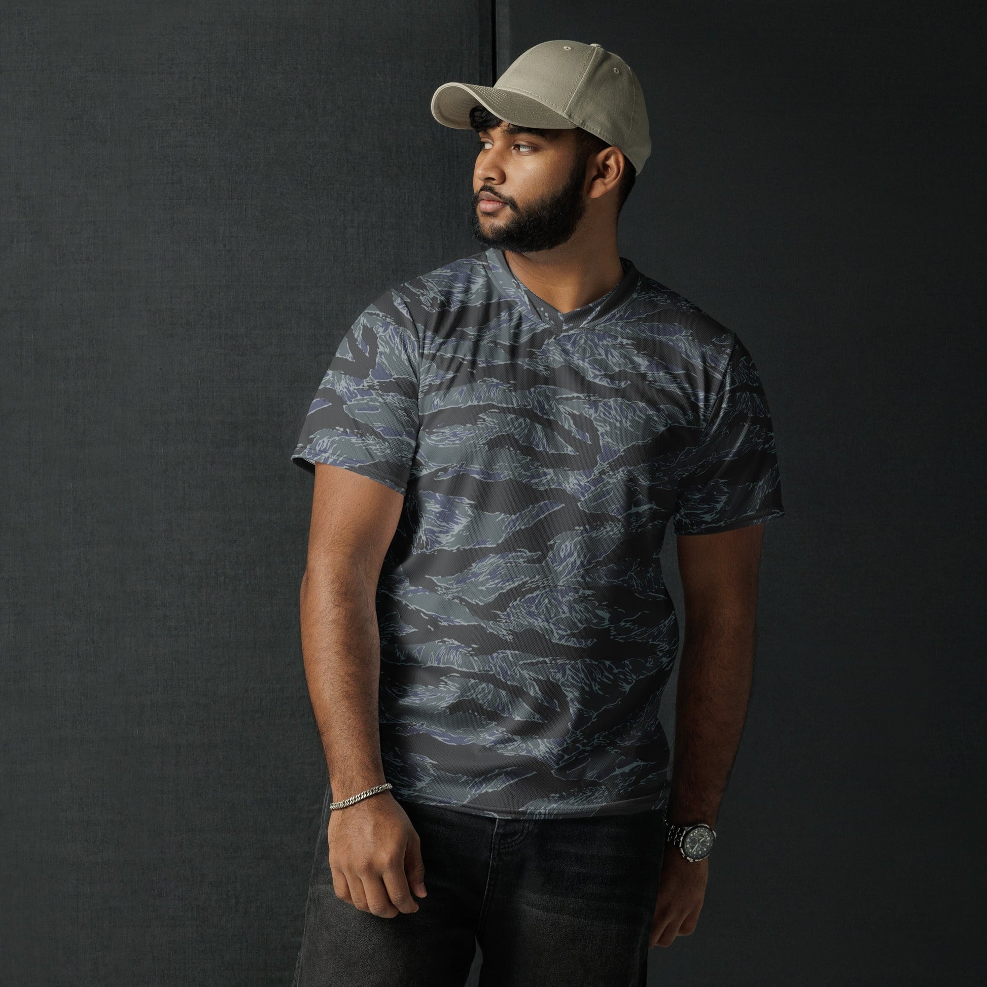 American Tiger Stripe Urban Ghost CAMO unisex sports jersey - Sports Jerseys