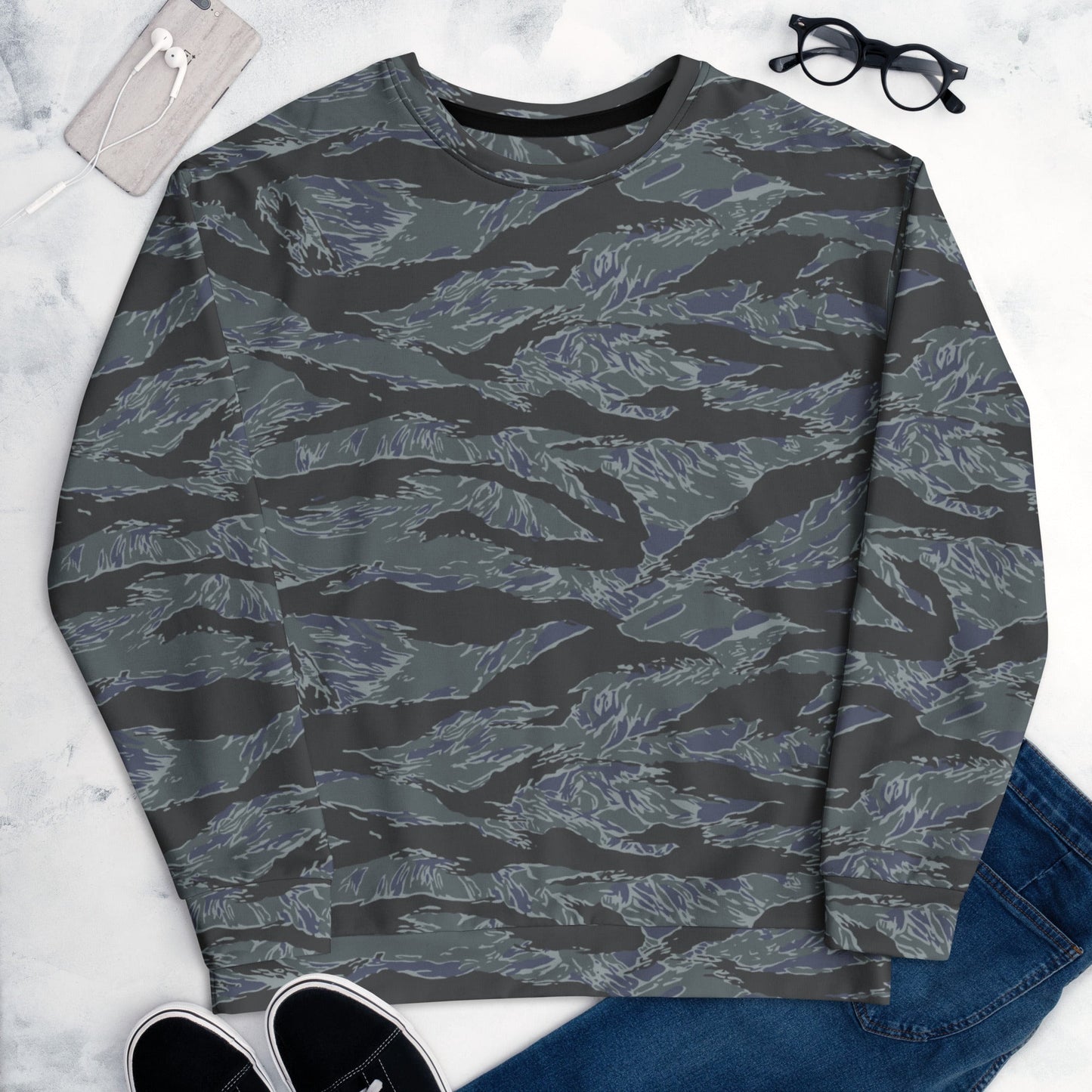 American Tiger Stripe Urban Ghost CAMO Unisex Sweatshirt - Sweatshirts