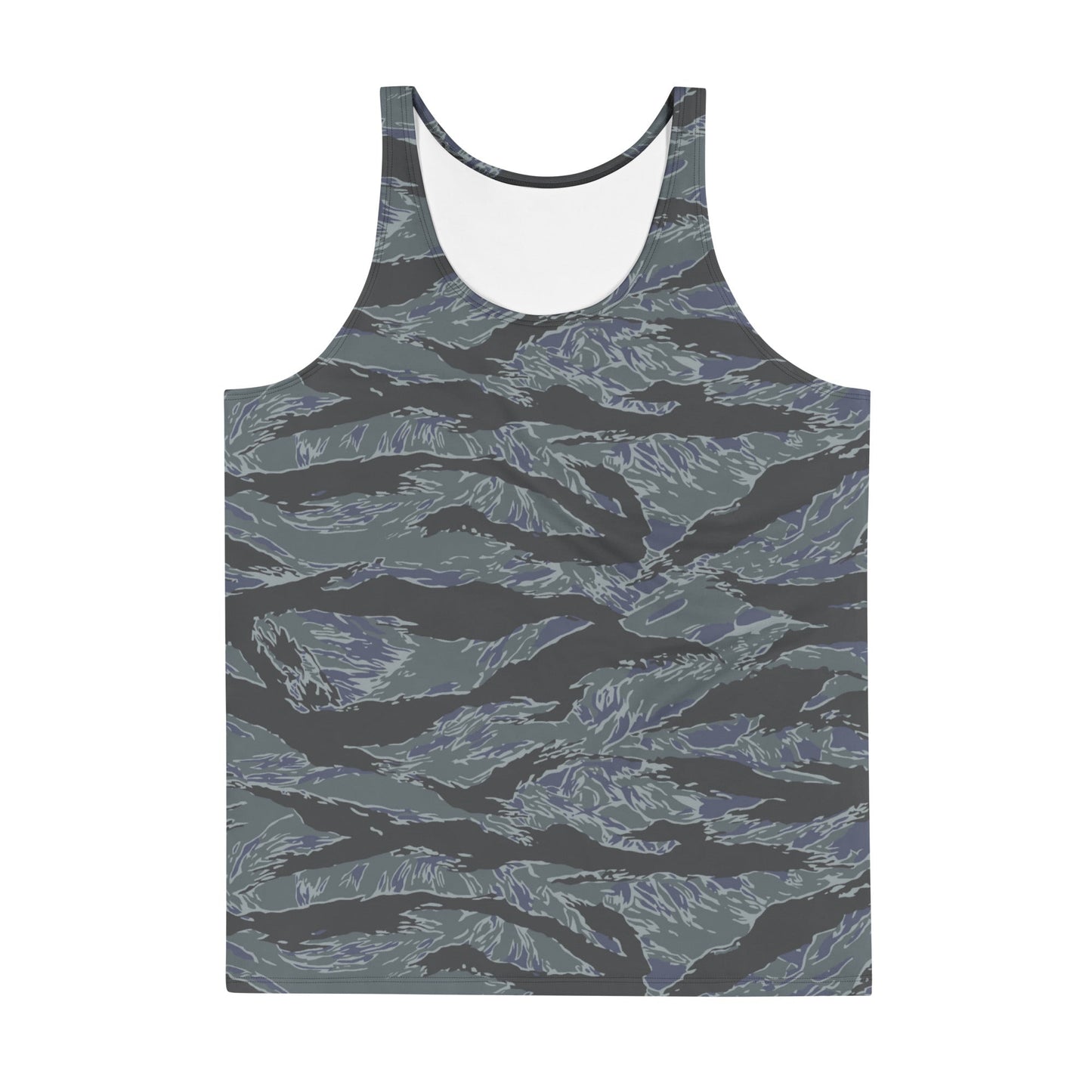 American Tiger Stripe Urban Ghost CAMO Unisex Tank Top - Tops
