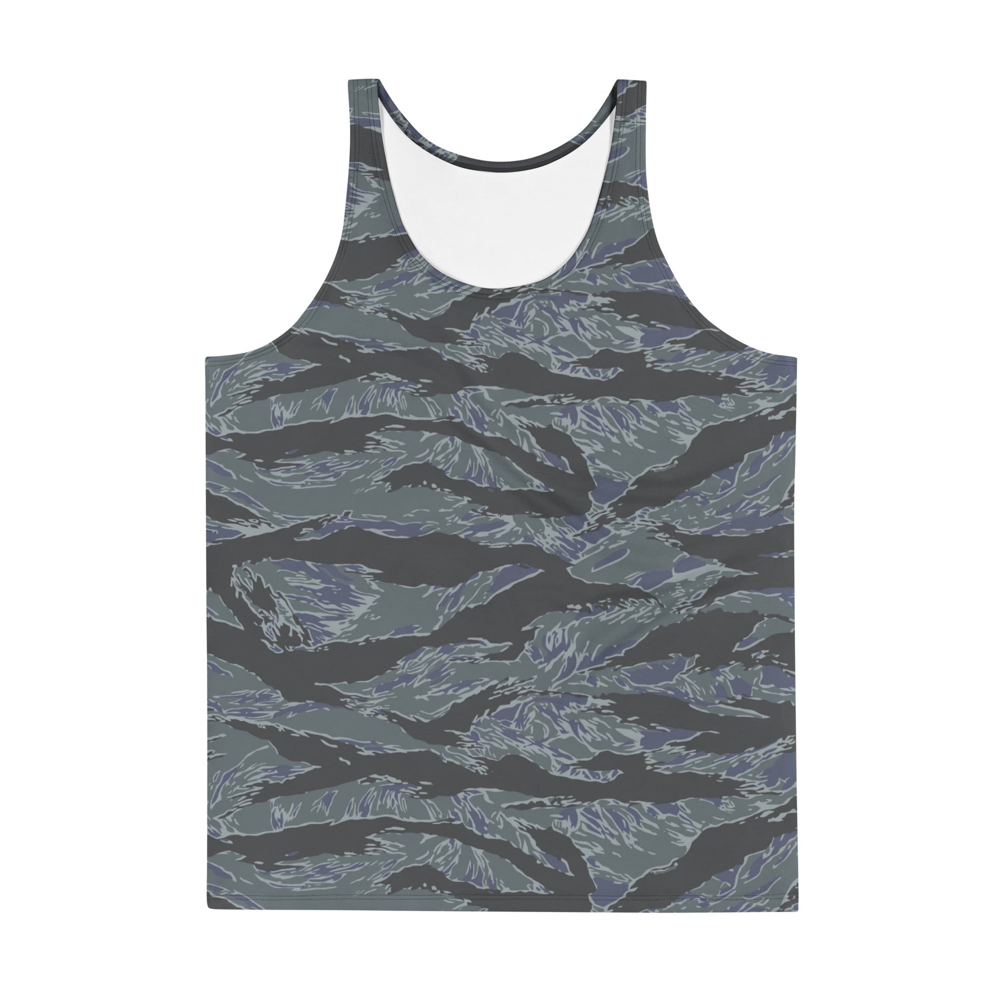 American Tiger Stripe Urban Ghost CAMO Unisex Tank Top - Tops