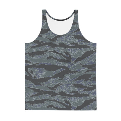 American Tiger Stripe Urban Ghost CAMO Unisex Tank Top - Tops