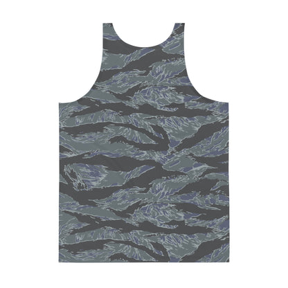 American Tiger Stripe Urban Ghost CAMO Unisex Tank Top - Tops