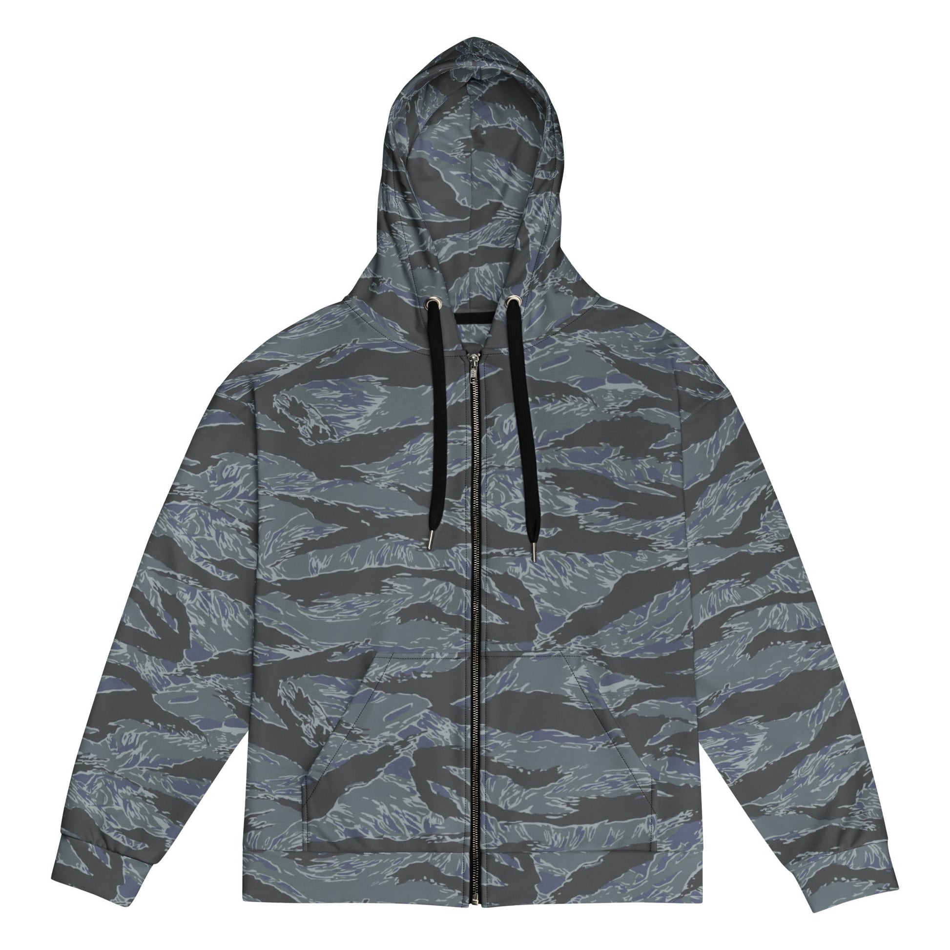 American Tiger Stripe Urban Ghost CAMO Unisex zip hoodie - 2XS - Zip Hoodies