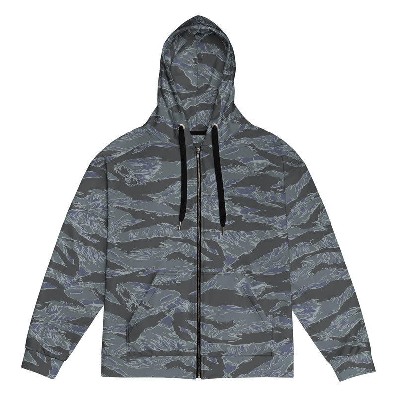 Tiger Stripe Urban Ghost CAMO Unisex Zip Hoodie - 2XS
