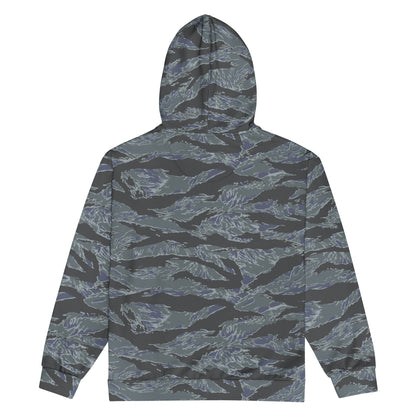 American Tiger Stripe Urban Ghost CAMO Unisex zip hoodie - Zip Hoodies