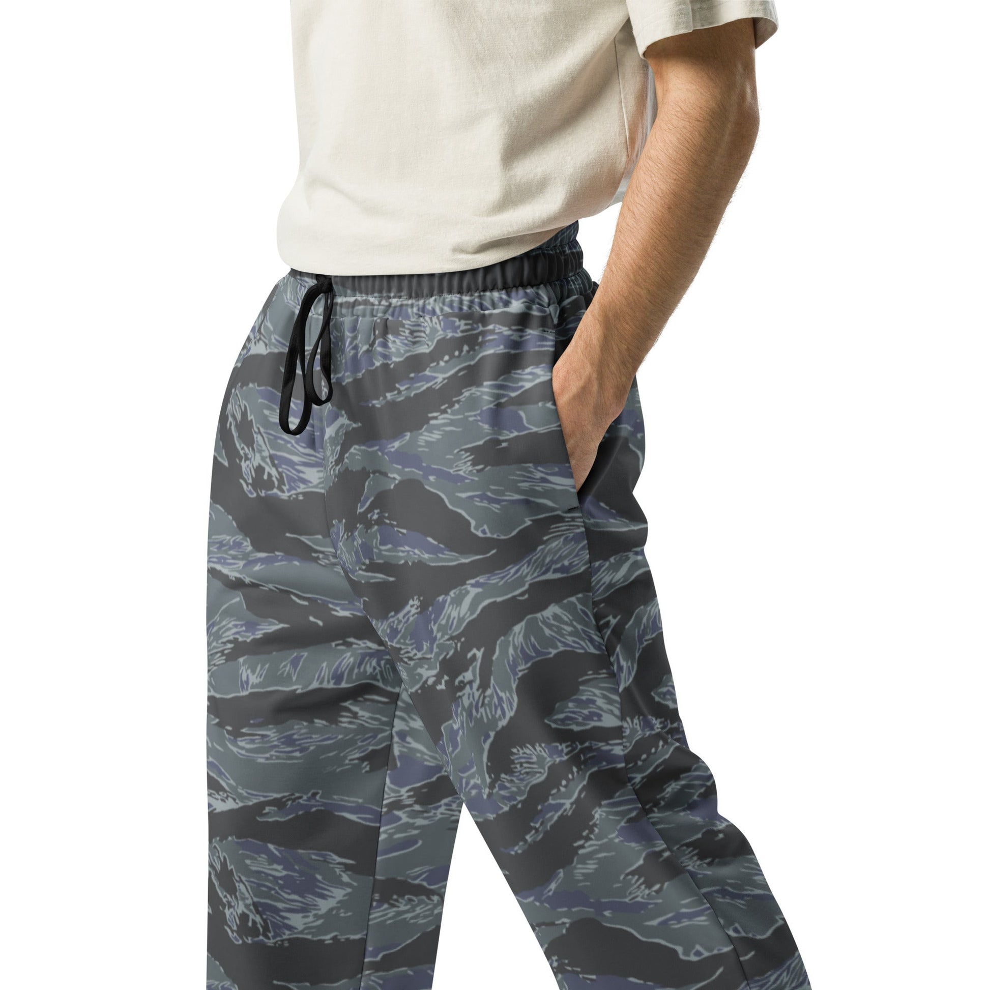 American Tiger Stripe Urban Ghost CAMO Unisex Wide-Leg Joggers
