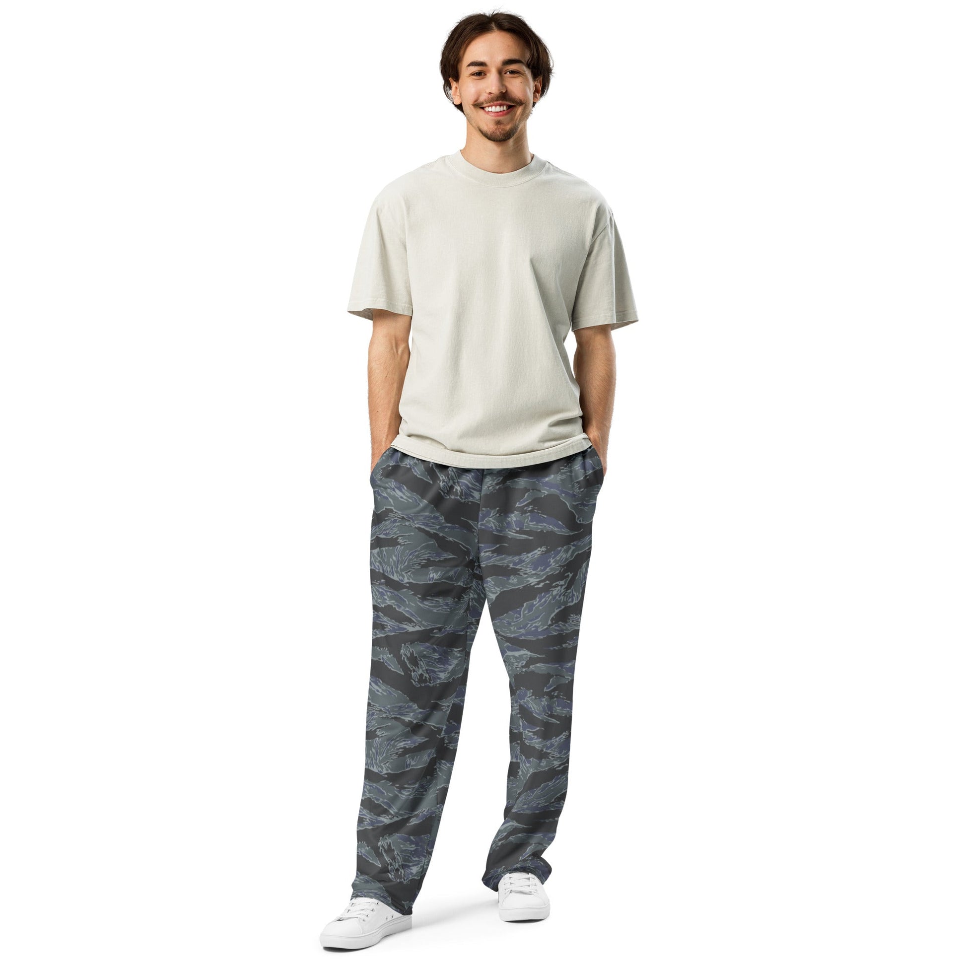American Tiger Stripe Urban Ghost CAMO Unisex Wide-Leg Joggers