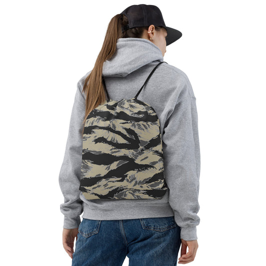 American Tiger Stripe Urban Rubble CAMO Drawstring Bag - Bags