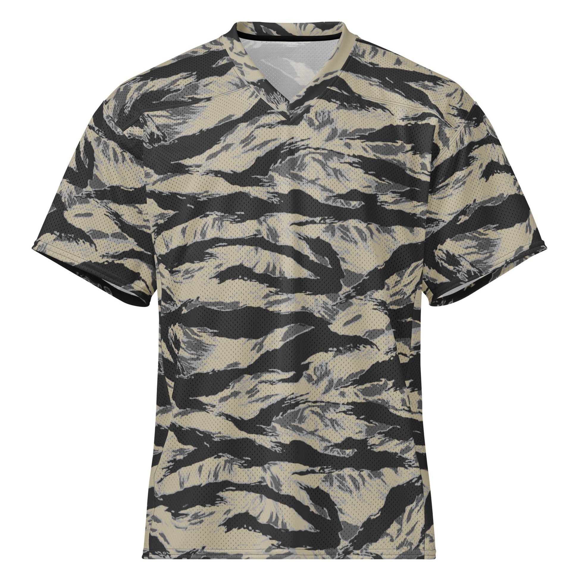 American Tiger Stripe Urban Rubble CAMO Unisex Football Jersey - 2XS