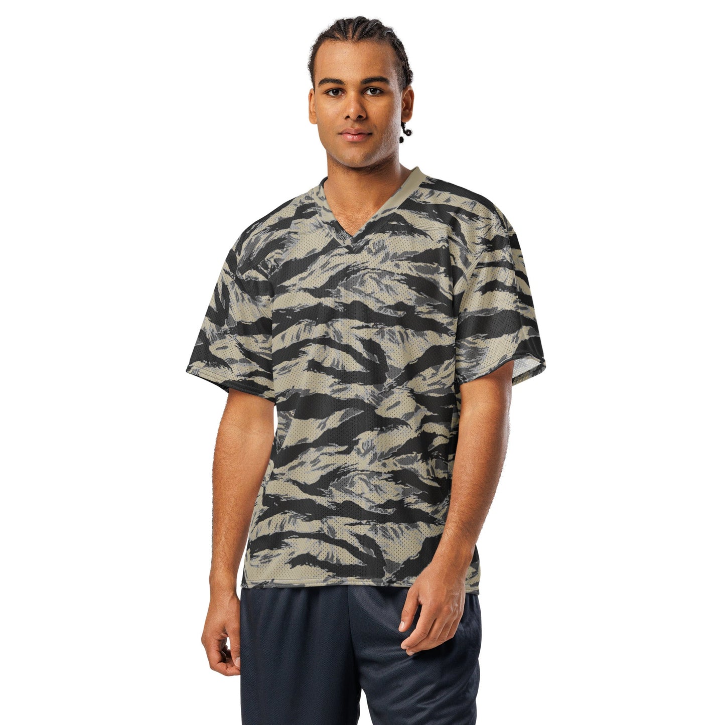 American Tiger Stripe Urban Rubble CAMO Unisex Football Jersey