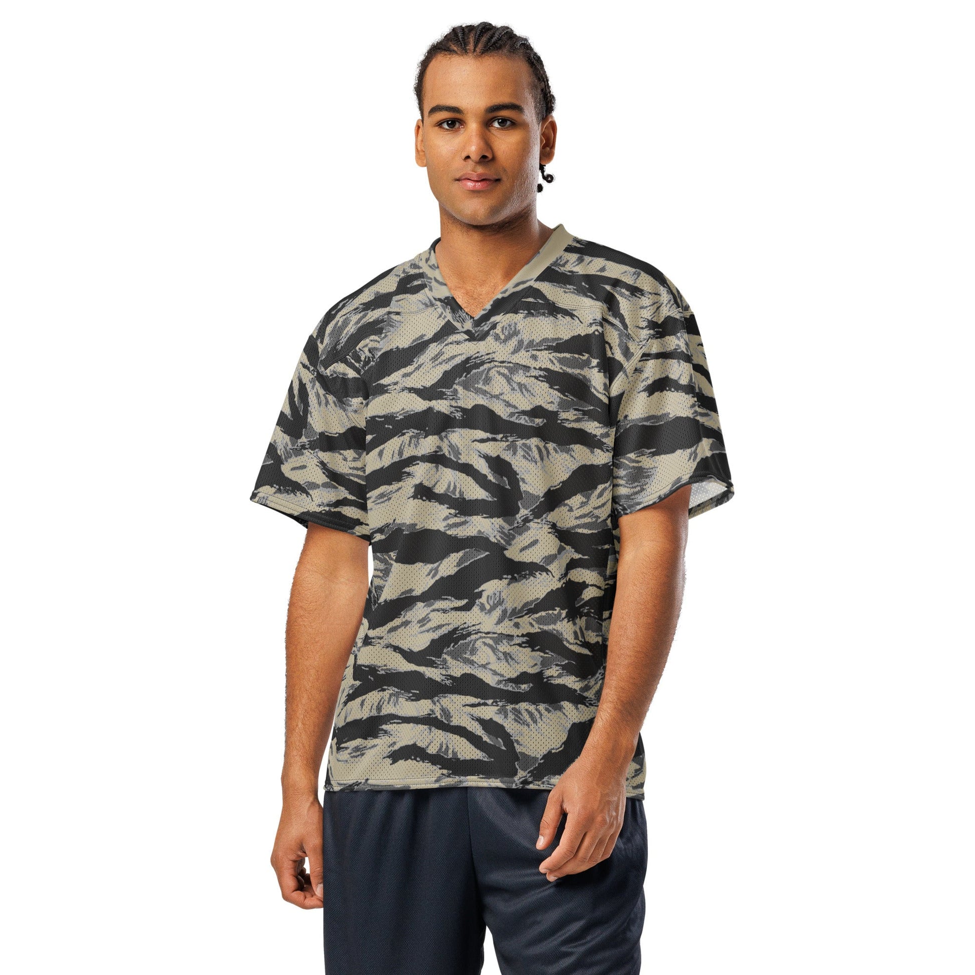 American Tiger Stripe Urban Rubble CAMO Unisex Football Jersey